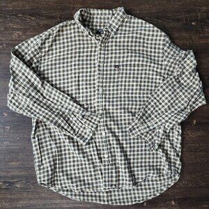 VTG Polo Jeans Ralph Lauren Mens Large‎ Shirt Flannel Plaid Designer